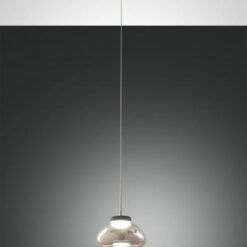 Κρεμαστό Φωτιστικό   Fabas Luce Arabella LED 8W  Φιμέ Dimmable  750lm Θερμό 3000K – 3547-40-126
