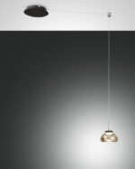 Κρεμαστό Φωτιστικό   Fabas Luce Arabella LED 8W  Μελί Dimmable  750lm Θερμό 3000K – 3547-41-125