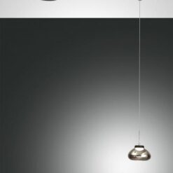 Κρεμαστό Φωτιστικό   Fabas Luce Arabella LED 8W  Φιμέ Dimmable  750lm Θερμό 3000K – 3547-41-126