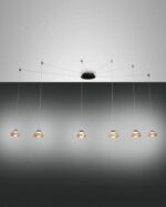 Κρεμαστό Φωτιστικό   Fabas Luce Arabella LED 48W  Μελί Dimmable  4530lm Θερμό 3000K – 3547-46-125