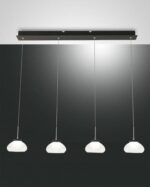 Κρεμαστό Φωτιστικό   Fabas Luce Arabella LED 32W  Λευκό Dimmable  3020lm Θερμό 3000K – 3547-48-102