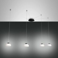 Κρεμαστό Φωτιστικό   Fabas Luce Arabella LED 32W  Λευκό Dimmable  3020lm Θερμό 3000K – 3547-49-102