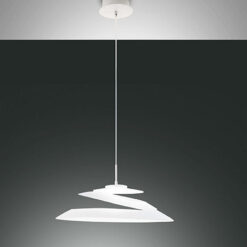 Κρεμαστό Φωτιστικό   Fabas Luce Aragon LED 18W  Λευκό Dimmable  1760lm Θερμό 3000K – 3357-42-102