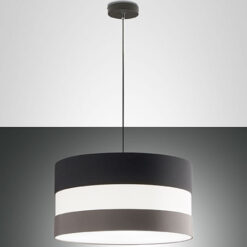 Κρεμαστό Φωτιστικό   Fabas Luce Arona 3X E27 Σκούρο Γκρι     – 3698-45-360