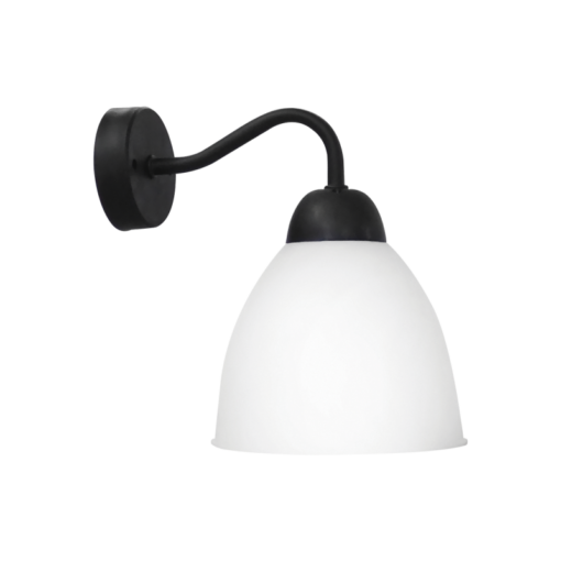 Φωτιστικό τοίχου / απλίκα AS-25AP OVO  Μαύρο -Λευκό Heronia – 31-1192