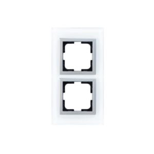 ΠΛΑΙΣΙΟ 2 ΘΕΣΕΩΝ ΛΕΥΚΟ ΓΥΑΛΙ EUROLAMP – 152-10881