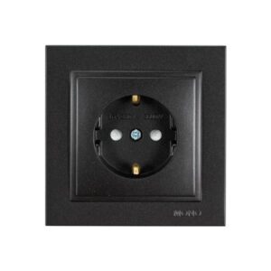 ΠΡΙΖΑ ΣΟΥΚΟ 16A ΜΑΥΡΟ ΜΕ ΠΑΙΔΙΚΗ ΠΡΟΣΤΑΣΙΑ ΜΑΥΡΟ EUROLAMP – 152-10331