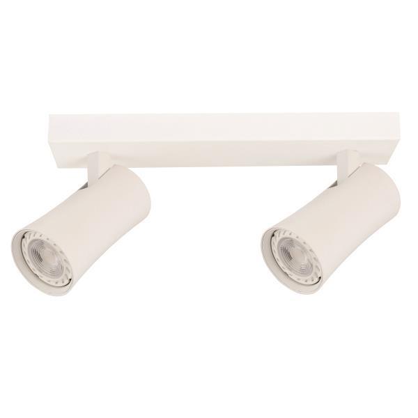 ΣΠΟΤ ΟΡΟΦΗΣ ΔΙΠΛΟ GU10 S1901 ΛΕΥΚΟ EUROLAMP 144-60007