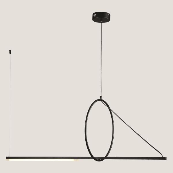 ΦΩΤΙΣΤΙΚΟ ΚΡΕΜΑΣΤΟ LED 15W  ΜΑΥΡΟ EUROLAMP 144-16019