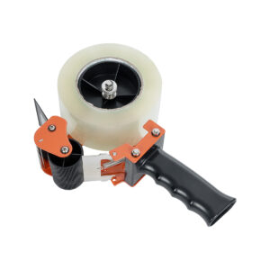 GloboStar® 79951 Επαγγελματική Μηχανή Ταινίας Συσκευασίας Χειρός DELI Μ16.5 x Π7.8 x Υ24cm – Πορτοκαλί & Μαύρο