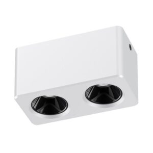 ΣΠΟΤ ΕΞΩΤΕΡΙΚΑ 2*7W ΑΛΟΥΜΙΝΙΟΥ ΛΕΥΚΟ 3CCT  75*150*79 EUROLAMP – 147-52659