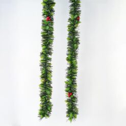 ΤΡΕΣΑ ΜΕ ΦΥΛΛΑ ΚΑΙ BERRIES 2m x 9cm, ΦΥΣΙΚΟ ΠΡΑΣΙΝΟ ΧΡΩΜΑ EUROLAMP – 600-30343