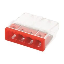 ΚΛΕΜΜΑ PCT-204 4 ΘΕΣΕΩΝ ΜΕ ΥΠΟΔΟΧΗ 0,50-2,5mm 24Α 400V EUROLAMP 147-11045