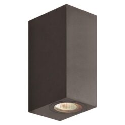 ΑΠΛΙΚΑ ΤΟΙΧΟΥ UP-DOWN ΤΕΤΡΑΓΩΝΗ GU10 IP54 ΜΑΥΡΗ EUROLAMP 145-82075