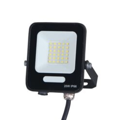 ΠΡΟΒΟΛΕΑΣ LED SMD 20W ΜΑΥΡΟΣ IP66 6500K PLUS EUROLAMP – 147-69003