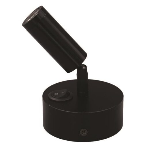 ΣΠΟΤ ΕΞΩΤΕΡΙΚΟ ΚΙΝΗΤΟ “ARISTON 1” 3W LED 3000K ΜΑΥΡΟ PLUS EUROLAMP 145-25211