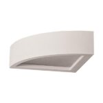 ΑΠΛΙΚΑ ΤΟΙΧΟΥ ΟΒΑΛ 90ο ΓΥΨΙΝΗ 1xE14W 200x200x70 EUROLAMP 147-53314