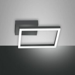 Φωτιστικό Οροφής Fabas Luce LED 22W Ανθρακί Μεταλλικό 2160lm Θερμό 3394-21-282
