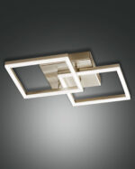 Φωτιστικό Οροφής  Fabas Luce Bard LED 39W  Χρυσό Ματ Dimmable  3880lm Θερμό 3000K – 3394-22-225