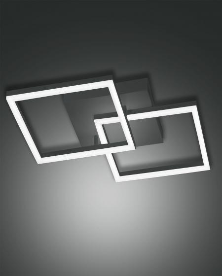 Φωτιστικό Οροφής  Fabas Luce Bard LED 39W  Ανθρακί Dimmable  3880lm Θερμό 3000K – 3394-22-282