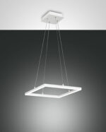 Κρεμαστό Φωτιστικό   Fabas Luce Bard LED 39W  Λευκό Dimmable  3880lm Θερμό 3000K – 3394-40-102