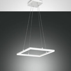 Κρεμαστό Φωτιστικό   Fabas Luce Bard LED 39W  Λευκό Dimmable  3880lm Θερμό 3000K – 3394-40-102