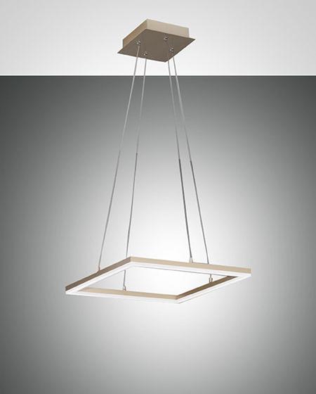 Κρεμαστό Φωτιστικό   Fabas Luce Bard LED 39W  Χρυσό Ματ Dimmable  3880lm Θερμό 3000K – 3394-40-225