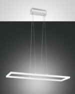 Κρεμαστό Φωτιστικό   Fabas Luce Bard LED 52W  Λευκό Dimmable  5180lm Θερμό 3000K – 3394-45-102