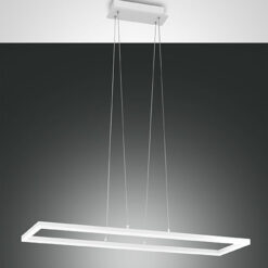 Κρεμαστό Φωτιστικό   Fabas Luce Bard LED 52W  Λευκό Dimmable  5180lm Θερμό 3000K – 3394-45-102