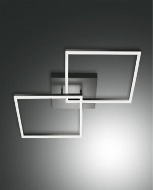 Φωτιστικό Οροφής  Fabas Luce Bard LED 52W  Ανθρακί Dimmable  5180lm Θερμό 3000K – 3394-65-282