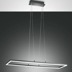 Κρεμαστό Φωτιστικό   Fabas Luce Bard LED 52W  Ανθρακί Dimmable  5400lm Φυσικό – 3394-43-282