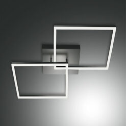 Φωτιστικό Οροφής  Fabas Luce Bard LED 52W  Ανθρακί Dimmable  5400lm Φυσικό – 3394-66-282