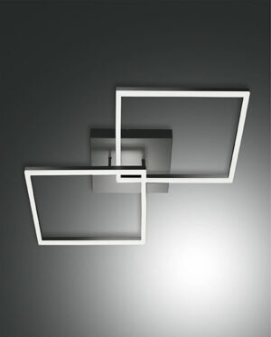 Φωτιστικό Οροφής  Fabas Luce Bard LED 52W  Ανθρακί Dimmable  5400lm Φυσικό – 3394-66-282