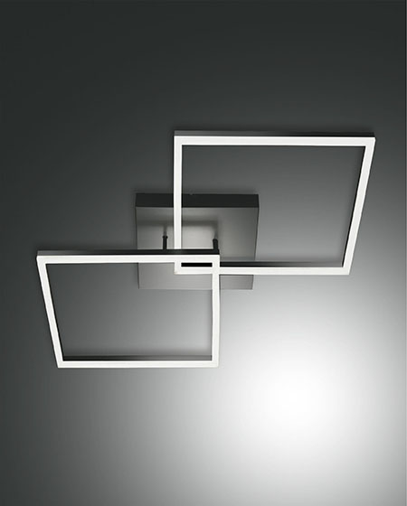 Φωτιστικό Οροφής  Fabas Luce Bard LED 52W  Ανθρακί Dimmable  5400lm Φυσικό – 3394-66-282