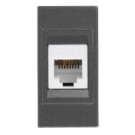 ΠΡΙΖΑ ΤΗΛΕΦΩΝΟΥ 1 MODULES RJ 11 ΓΡΑΦΙΤΗΣ EUROLAMP – 152-20452