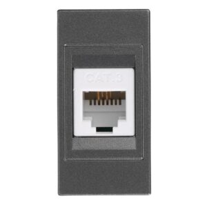 ΠΡΙΖΑ ΤΗΛΕΦΩΝΟΥ 1 MODULES RJ 11 ΓΡΑΦΙΤΗΣ EUROLAMP – 152-20452