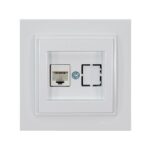 ΠΡΙΖΑ DATA CAT 6 RJ 45 MONH ΛΕΥΚΗ EUROLAMP – 152-10140