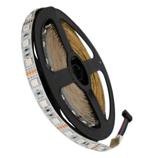 GloboStar® 70029 Ταινία LED SMD 5050 5m 14.4W/m 60LED/m 1454 lm/m 120° DC 12V IP20 RGB – 5 Χρόνια Εγγύηση