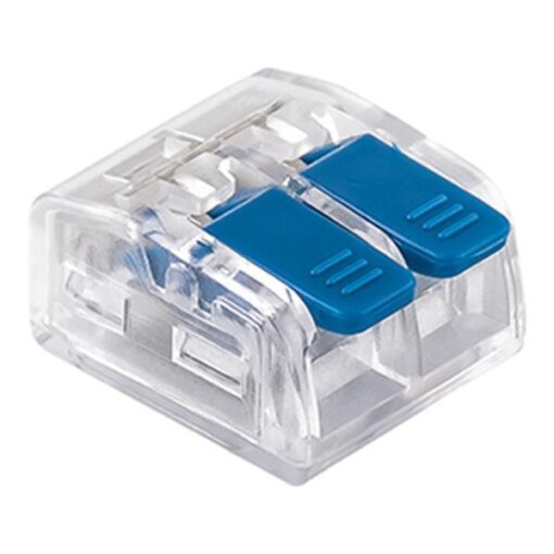 ΚΛΕΜΜΑ SL-412 2 ΘΕΣΕΩΝ ΜΕ ΥΠΟΔΟΧΗ 0,20-4mm 32Α 400V ΜΠΛΕ EUROLAMP – 147-11060