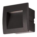 ΦΩΤΙΣΤΙΚΟ ΧΩΝΕΥΤΟ LED 3W IP54 220-240V 90X90X70mm ΜΑΥΡΟ PRO EUROLAMP 145-52500