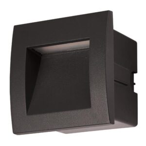 ΦΩΤΙΣΤΙΚΟ ΧΩΝΕΥΤΟ LED 3W IP54 220-240V 90X90X70mm ΜΑΥΡΟ PRO EUROLAMP 145-52500