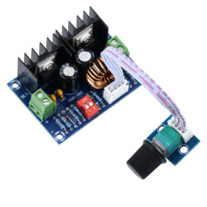 GloboStar® 73115 Ρυθμιστής Τάσης – Voltage Regulator DC Converter Module – Input DC4-40V / Output DC1.25-36V Max Load 8A με Καλώδιο Προέκτασης Ποτενσιόμετρου Μ6 x Π4.5 x Υ2.5cm