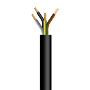 ΚΑΛΩΔΙΟ ΕΥΚΑΜΠΤΟ H05VV-F 4X1,5mm² ΜΑΥΡΟ (100m/roll) EUROLAMP – 150-13165