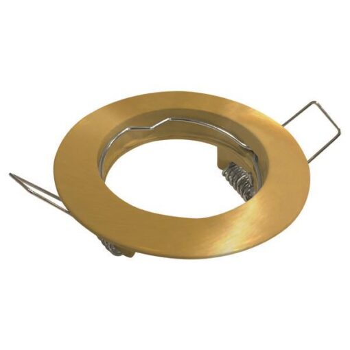 ΣΠΟΤ ΧΩΝΕΥΤΟ ΣΤΑΘΕΡΟ ΑΛΟΥΜΙΝΙΟΥ GU10 ΧΡΥΣΟ ΣΑΤΙΝΕ EUROLAMP 147-55614