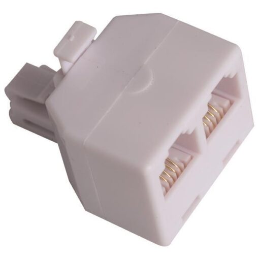 ΑΝΤΑΠΤΟΡΑΣ ΤΗΛΕΦΩΝΟΥ ΑΡΣΕΝΙΚΟ ΣE 2 ΘΗΛΥΚΑ 6P4C Rj11 EUROLAMP 147-10055