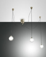 Κρεμαστό Φωτιστικό   Fabas Luce Blog LED  15W  Χρυσό Ματ Dimmable  1510lm Θερμό 3000K – 3472-47-225