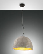 Κρεμαστό Φωτιστικό   Fabas Luce Bloom E27 Γκρι     – 3616-40-131