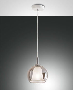 Κρεμαστό Φωτιστικό   Fabas Luce Bretagna E27 Φιμέ     – 3599-40-126