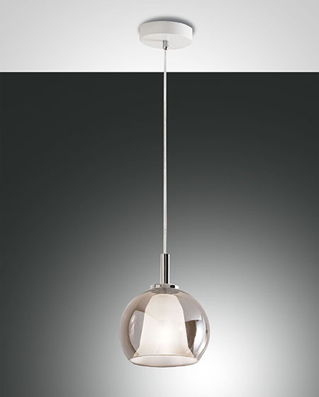 Κρεμαστό Φωτιστικό   Fabas Luce Bretagna E27 Φιμέ     – 3599-40-126