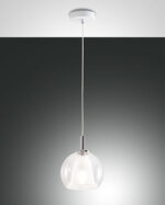 Κρεμαστό Φωτιστικό   Fabas Luce Bretagna E27 Διάφανο     – 3599-40-241